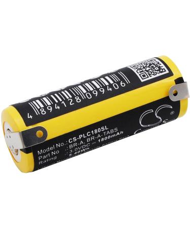 Replacement Battery for Panasonic Real-time Clocks & Alarms - BR-A BR-A-TABS 1800mAh/3.0V - International Shipping Available - Buy Online on SooperMarket.com