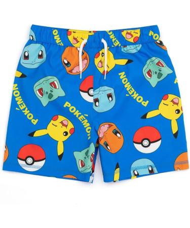 Shop Pok mon Bathing Shorts 2 Pack for Boys | Blue Squirtle Pikachu Charmander Bulbasaur Swimming Trunks | Perfect Gamer Swimwear Gifts for Ages 9-10 - Buy Online on SooperMarket.com