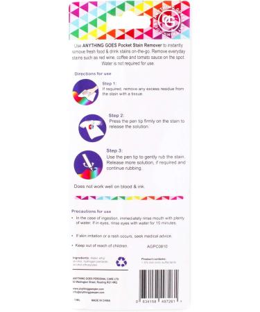Anything Goes Instant Stain Remover Pen - Buy Online on SooperMarket.com