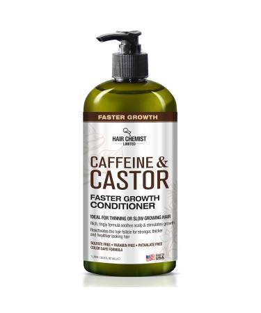 Hair Chemist Caffeine & Castor Shampoo & Conditioner Set - 33.8 oz | International Shipping Available - Buy Online on SooperMarket.com