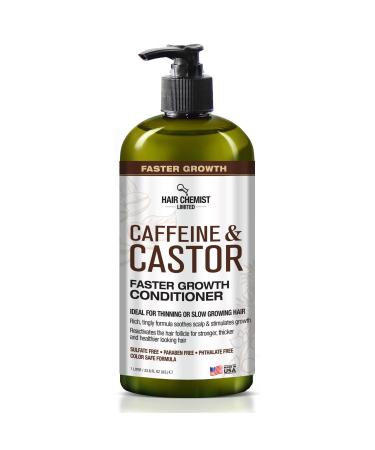 Hair Chemist Caffeine and Castor Faster Growth Conditioner 33.8 oz. - Hair Conditioner for Faster Hair Growth