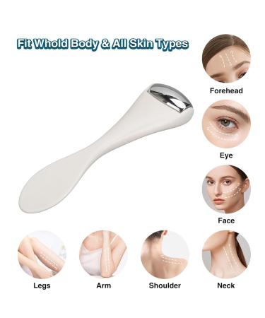 2-in-1 Eye Roller & Facial ICE Scooter - Reduce Puffiness Dark Circles and Muscle Pain | International Shipping - Buy Online on SooperMarket.com