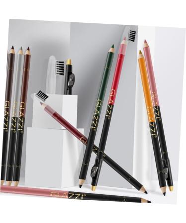 PLAFOPE 12pcs Lip Liner Eyeliner Make up Lipliner Black Waterproof Eyeliner Natural Pen Gel Eyeliner Plastic - Buy Online on SooperMarket.com