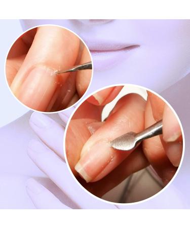 Professional Stainless Steel Cuticle Pusher & Nippers Duo - Nail Cleaner for Manicure & Pedicure - Buy Online on SooperMarket.com