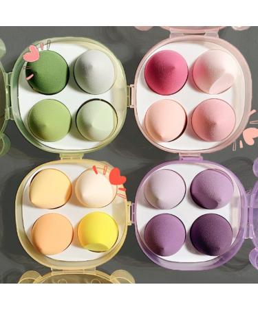 4PCS Stretchy Elastic Portable Foundation Sponge Set | Soft Makeup Blending Sponges with Box - Perfect for Flawless Finish - Buy Online on SooperMarket.com