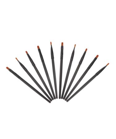 PLAFOPE 10pcs Nose Shadow Brush Cosmetics Brush Cosmetics Eye Brush Makeup Eyeshadow Black Artificial Fiber