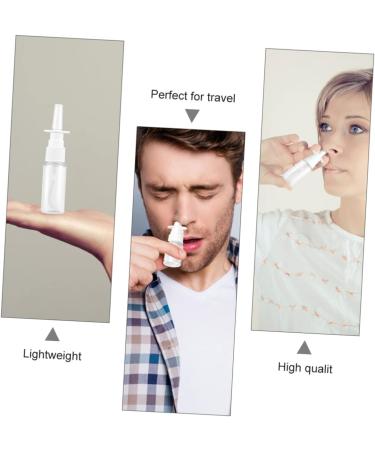 30 Pcs Rhinitis Spray Bottle Set | Clear Travel Nasal Spray Pump Bottles | 10.2x2.7cm | Silver - Pack of 3 - Buy Online on SooperMarket.com