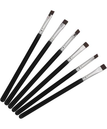Baluue 30 Pcs Flat Eyebrow Brush Eyeliner Makeup Brush Flat Eyeliner Brush Eye Brush Artificial Fiber Black - Buy Online on SooperMarket.com
