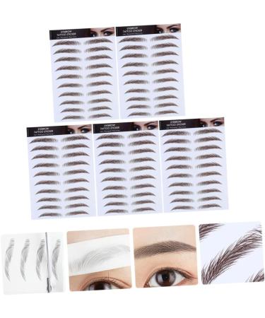 PLAFOPE 5pcs Eyebrow Stickers Best Eyebrow Transfers Eyebrow Transfer Stickers 3d Tool Eyebrow Trimming - Buy Online on SooperMarket.com