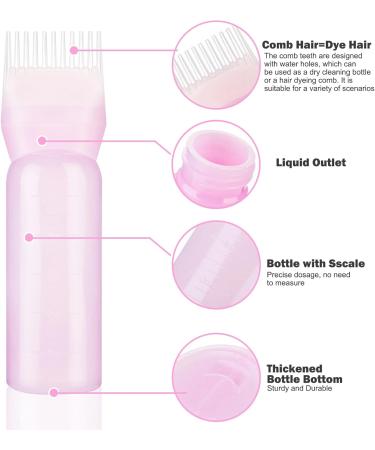 DSHYUAUOCI Hair Oil Applicator (Pink) - Perfect for Easy Application | International Shipping Available - Buy Online on SooperMarket.com
