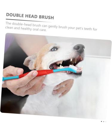 Angoily 4pcs Dual-head Pet Household Puppy Tools Teeth Manual Cleaners for Double-end Convenient Tooth - Buy Online on SooperMarket.com