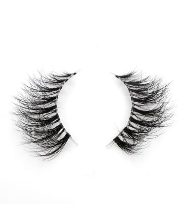 Arison 3D Handmade Siberian Mink Eyelashes - Natural Look with Transparent Band | 100% Handmade Artificial Lashes (1 Pair) - Perfect for International Shipping - Buy Online on SooperMarket.com