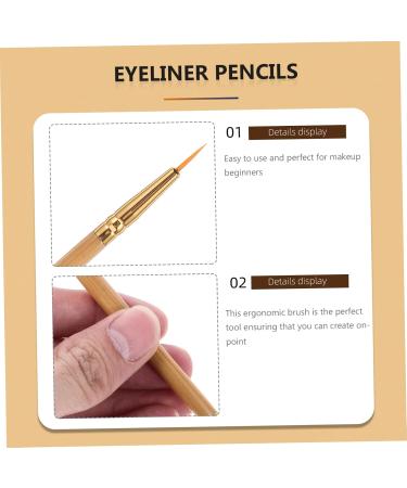 Baluue 1pcs Double Ended Eyeliner Brush Eyeliner Pencil Straight Bent Angled Brush Brush - Buy Online on SooperMarket.com