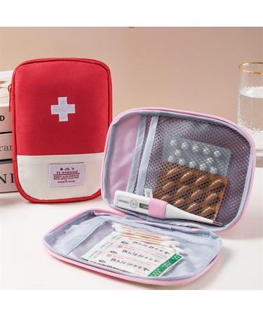 Zimohe 2PCs Waterproof Medication Bag | Large Capacity Empty Medicine Storage for Home Auto Office Camping & Hunting - Blue & Pink - Buy Online on SooperMarket.com