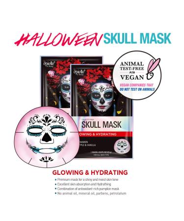 Epielle Halloween Character Sheet Masks - Clown & Skull Masks | Purifying Korean Beauty Facial Masks for All Skin Types (4-Pack - Buy Online on SooperMarket.com