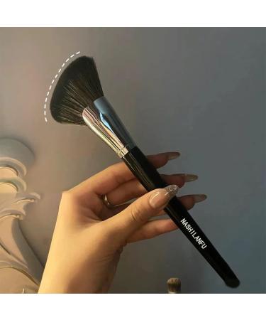 Worparsen Face Contour Brush Convenient Soft Synthetic Hair Portable Face Cheek Overall Setting Make Up Brush for Salon C - Buy Online on SooperMarket.com