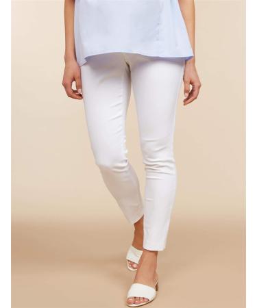 Motherhood Maternity Women's White Business Casual Pants - XS | Stylish and Comfortable Maternity Wear - Buy Online on SooperMarket.com