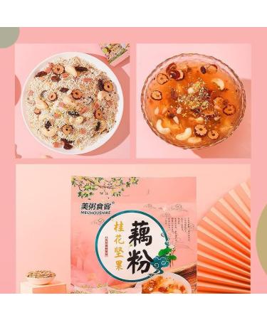 Osmanthus Nut Lotus Root Starch Soup Instant Brewed Meal Replacement Porridge Brewed Nut Lotus Root Starch Soup Nutritious and Healthy Breakfast (5 Bags) Fruit 1 count (Pack of 1) - Buy Online on SooperMarket.com