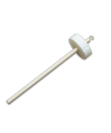 Happy Classy 3D Printed PLA Drop Spindle Top Whorl 10" 1.2 oz White