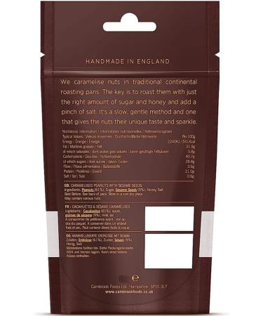Cambrook | Almonds Hickory Smoke Seasoned 45g | Peanuts Caramelised Sesame Seeds 45g | Sweet Chilli Peanuts & Cashews 45g by Food Sanctuary - Buy Online on SooperMarket.com