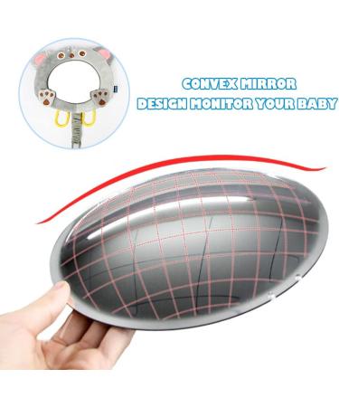 AIPINQI Baby Car Mirror - Shatterproof Cartoon Mirror for Rear and Forward Facing Seats - Koala Design for Infant Safety - Buy Online on SooperMarket.com