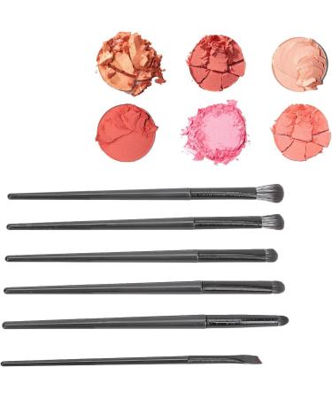 Eye Makeup Brush Set Storage Bag Easy Color Eyeshadow Brushes 6 Pieces for Travel Use - Buy Online on SooperMarket.com