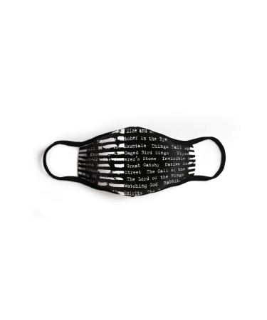 BANNED BOOKS FACE MASK SM