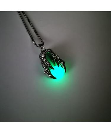 Oralgo Halenkette Dragonkette - Luminous Pearl Pendant Necklace with Natural Stones & Titanium Steel Charm Accessories - Buy Online on SooperMarket.com