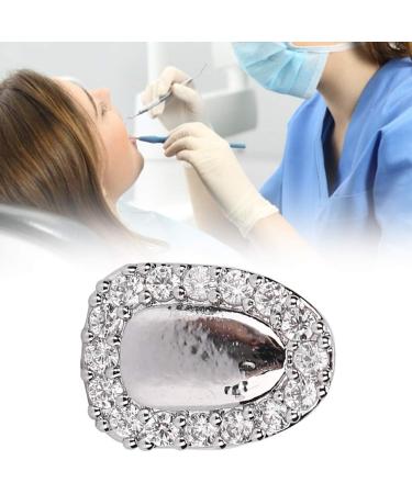 Teeth Jewelry Tooth Gems Teeth Grills Single Tooth Bling Teeth Accessory Decoration for Halloween Party Hip Hop Show (Single portal diamond silver) - Buy Online on SooperMarket.com
