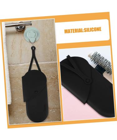Gogogmee 2pcs Hanging Storage Pouch Hair Straightner Black Hair Rollers Storage Pouch 29.50X13.50X2.00CM Black - Buy Online on SooperMarket.com