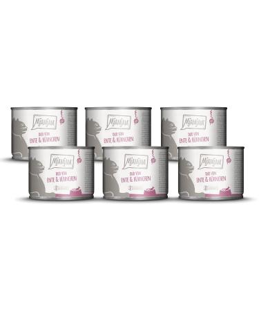 Mjamjam - Premium wet feed for cats - Duo from Zarer Duck & Judy Chicken on Cohres 6 Series (6 x 200 g) grain free with extra meat duck + chicken 200 g (6 Pack)
