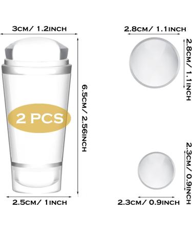 Allazone 9 PCS Clear Nail Stamper Double Sided Nail Art Stamper Clear Silicone Nails Stamping Jelly Nail Art Stamping Stamper for Manicure Tools 4 PCS - Buy Online on SooperMarket.com