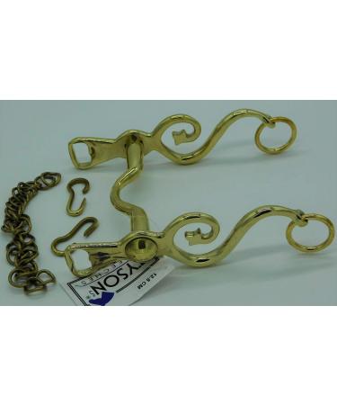 Kandare Spanish Baroque Portuguese Show 12.5-16.5 | Gold & Silver Colors | Tysons with Chin Chain - Shop Now! - Buy Online on SooperMarket.com