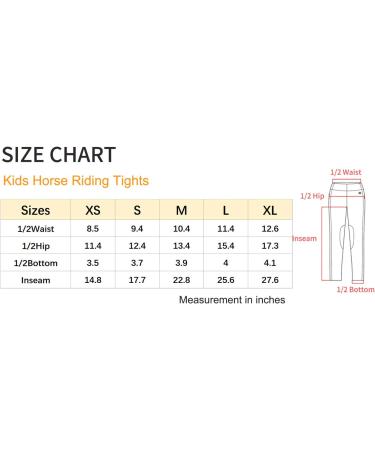 FitsT4 Kids Performance Riding Tights - Flex Knee Patch Breeches for Girls in Khaki (Large) - Buy Online on SooperMarket.com