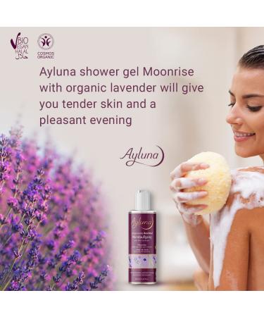 Moonrise Relaxing Shower Gel with Organic Lavender - 250ml | Soothing Natural Skincare for All Skin Types | International Shipping Available - Buy Online on SooperMarket.com