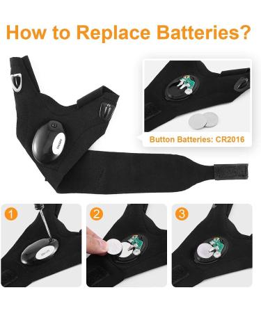 LED Waterproof Flashlight Gloves - Perfect Stocking Stuffer for Men | Ideal Christmas Gift for Dad, Husband, Boyfriend | Hands-Free Light for Car Repair, Fishing, Camping - Buy Online on SooperMarket.com