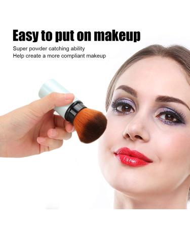 Portable Powder Brush for Flawless Makeup | Travel-Friendly Cosmetic Brush with Lid - Ideal for Blush & Primer - Buy Online on SooperMarket.com