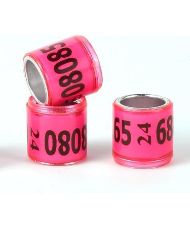 100PC Multicolor Aluminum Pigeon Leg Rings - 2024 DV Training Footring | Durable Identification Tapes for Birds - Buy Online on SooperMarket.com