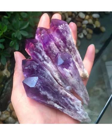 1pcs Natural Amethyst Scepter Quartz Crystals Cluster Minerals Stones fine Home Decoration Gifts Suitable for Furniture Decoration Full of Texture 50-80mm - Buy Online on SooperMarket.com