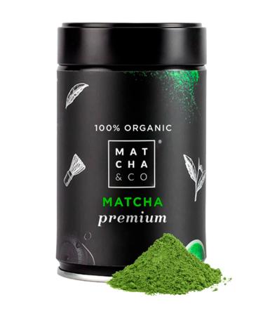 Matcha & CO Premium Matcha Green Tea Powder Premium Ceremonial Grade. Organic Green Tea Powder from Japan. Matcha Tea Ceremonial Grade Organic. 100% Natural Matcha Premium Green Te (2.82 Ounce)