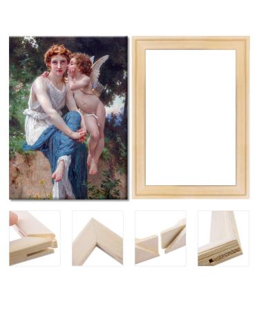 DIY Wooden Art Frames, Art Stretcher Bars, Assemble The Frame, Solid Wood Canvas Frame Kit 16 x20 Inch for Paintings, Wall Art, Art Oil Painting Exhibition, Easy to Build Canvas Stretching System 40.6x50.8cm/16"x20"