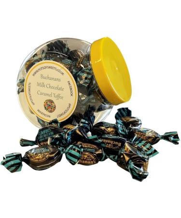 250g Cookie Jar of Buchanans Milk Chocolate Caramel Toffees - Buy Online on SooperMarket.com