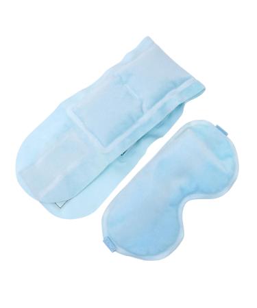 PLAFOPE 1 Set Neck Wrap Eye Mask Set Night Mask Anti-fatigue Eye Cooling Gel Eye Masks Gel Headache Headband Gel Pad Sleep Blindfold Cosmetology Kit Ice Eye Patch Cold Compress Eye Suede