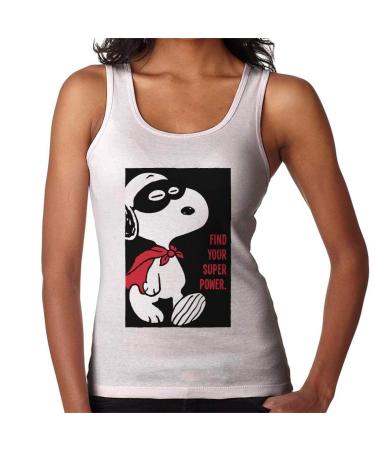 All+Every Peanuts Snoopy Find Your Super Power Women's Vest XXL White