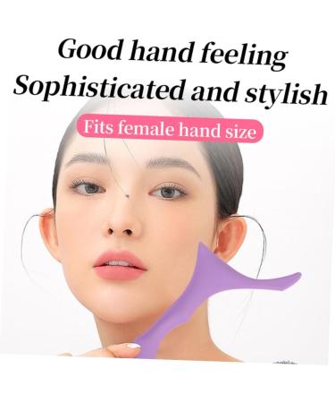 WOFASHPURET Eyebrow Shaping Stencil brow shaping template silicone makeup stencil eyebrow guide template mold eye protection Auxiliary Eyebrow Stencils 17.3x5.9cm Purple - Buy Online on SooperMarket.com
