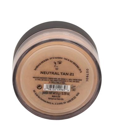 BareMinerals Original SPF15 Foundation 8g - Neutral Tan | Locking Sifter | 21 - Buy Online on SooperMarket.com