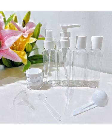 ZEACCT Travel Bottles Set - 10 Leakproof Refillable Containers for Cosmetics Shampoo & Shower Gel - Ideal for International Travel - Buy Online on SooperMarket.com