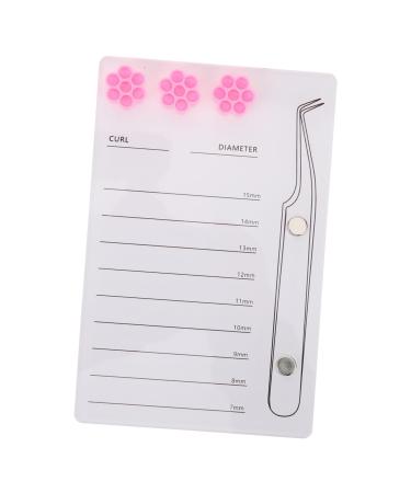 Gogogmee Magnetic Eyelash Board False Eyelashes Eyelash Display Board Lash Pallet Eyelash Holder Board Lash Extension Supplies Lash Storage Board Eyelashes Grafting Tool White Acrylic