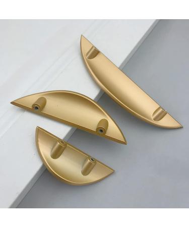 Cupboard Handles Copper Knobs Gold Half Moon Handles Pull Knobs Cupboard Door Handles Pulls Furniture Replace Handles with Screws Drawer Pulls Zinc Alloy Wardrobe Handles 4 Piece 85mm(3.34in) ((Colo 85mm(3.34in) Gold - Buy Online on SooperMarket.com