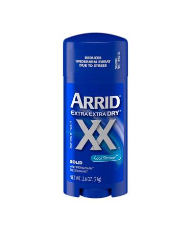 Arrid Deodorant 2.6 Ounce Solid Xx Cool Shower (76ml) (3 Pack)